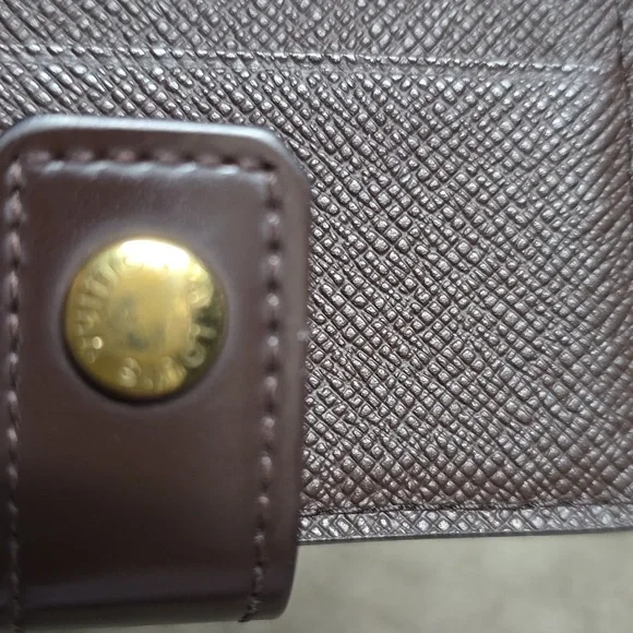 LOUIS VUITTON VINTG 2006 DAMIER EBENE COMPACT ZIP/BI-FOLD WALLET VERY GOOD COND - Picture 3 of 7
